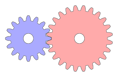 image d'un engrenage droit